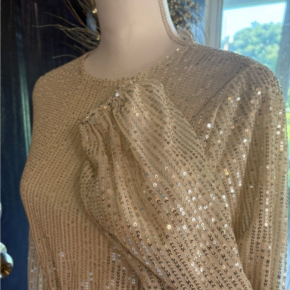 Forever 21 Shimmering Long Sleeve Dress size S - Picture 2 of 16
